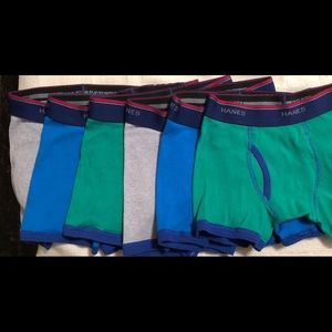 Hanes boys boxer briefs size Small 6 pair